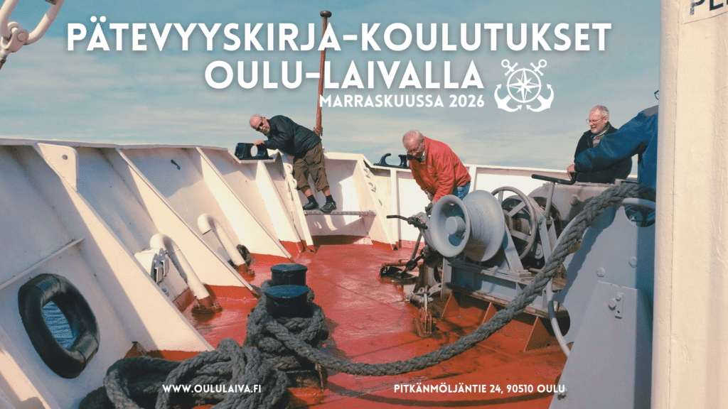 Mainoskuva, Oulu-Laivaa ankkuroidaan